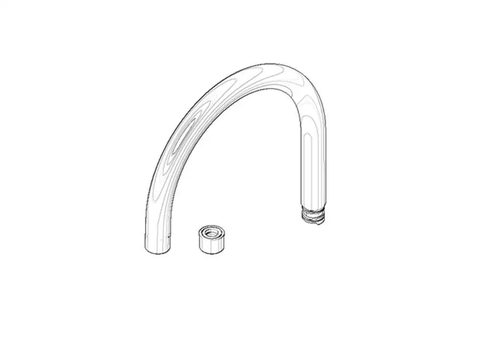 DORNBRACHT Auslauf ERSATZTEILE 90282206300 231 x 250 x 30 mm, 27-30 l/min. Chrom, 90282206300-00 Galeriebild 1